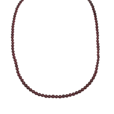 安可拉红色珍珠项链女款2025新款复古新年锁骨链轻奢高级感毛衣链