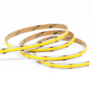 24V智能COB灯带低压三色变光客厅双眼皮线形灯家装悬浮吊顶线灯条