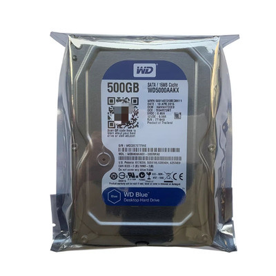 WD西部数据3.5寸SATA串口500G蓝盘台式机电脑硬盘监控安防设备HDD