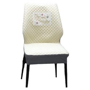 新款餐椅套罩北欧轻奢餐厅家用餐桌椅子套罩靠背椅坐垫弧形凳子套