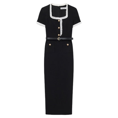 self-portrait方领连衣裙