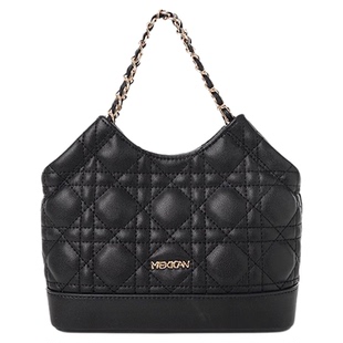 稻草人真皮女包2025新款手提包小香风菱格包女时尚单肩斜挎包正品