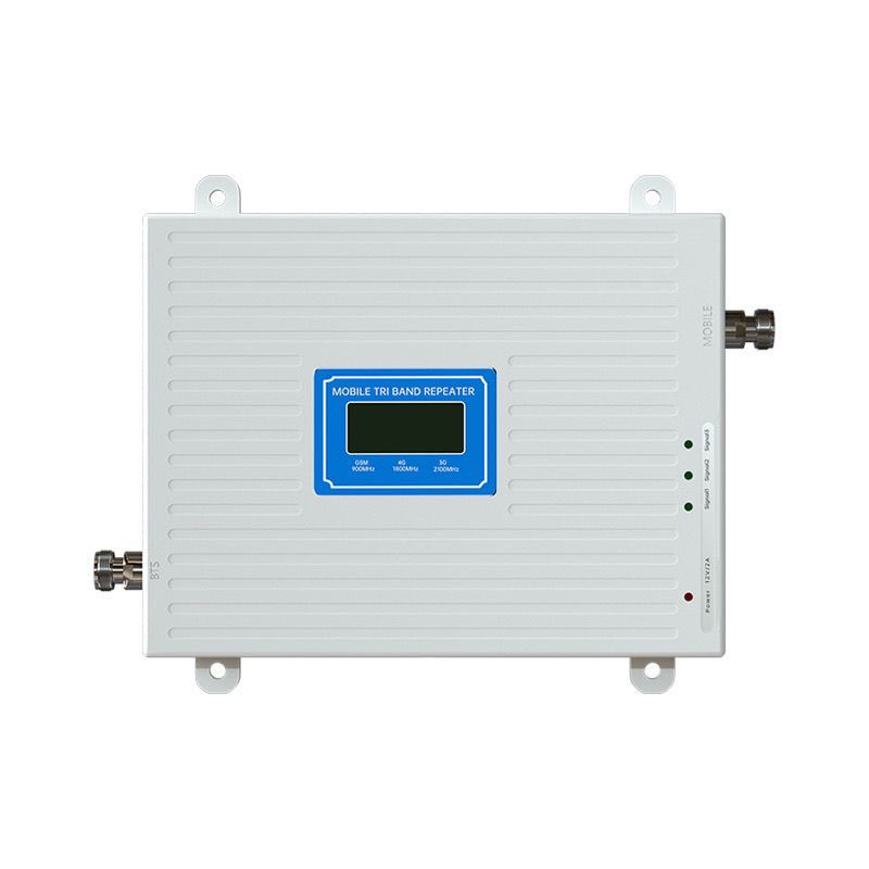 三频900/1800/2100手机信号放大器 2G 3G 4G上网信号增强器