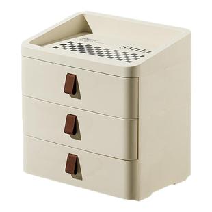 桌面抽屉收纳盒入户小物件放钥匙抽拉置物架客厅电视柜塑料储物盒