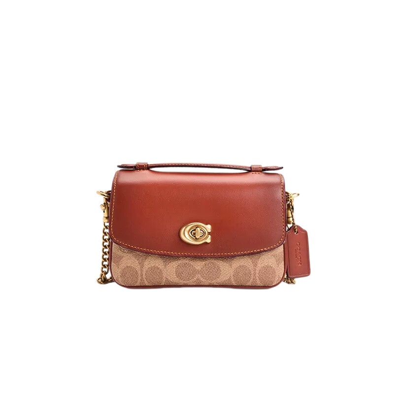 COACH/蔻驰女士CASSIE 17号老花斜挎包单肩包手提包高级