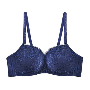 文胸前开扣前扣式无钢圈前面有扣前边中间系扣子前记扣开口小胸罩