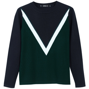 特价2026春装纯色羊毛长袖针织衫打底衫毛衣女装条纹内搭上衣服