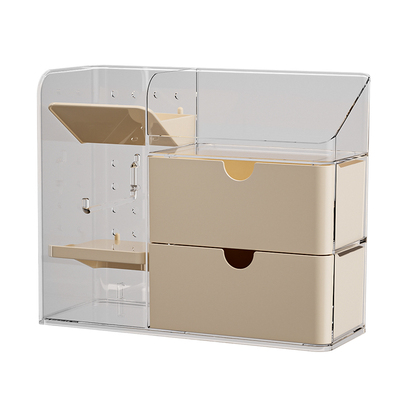 镜柜内化妆品收纳盒护肤品置物架