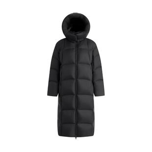 BINJORA冰洁95绒羽绒服女加长款可脱卸帽防风防泼水泡芙羽绒服