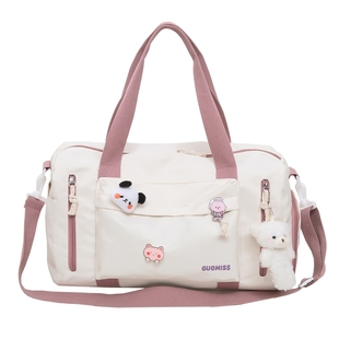 大容量短途旅行包女2025新款干湿分离游泳健身包出差行李包收纳袋