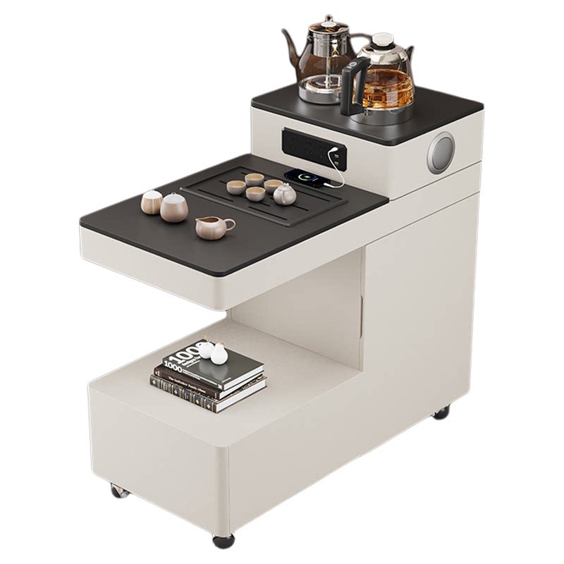 沙发侧边柜客厅可移动茶几自动上水茶吧机烧水壶一体茶台桌边几柜