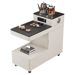 沙发侧边柜客厅可移动茶几自动上水茶吧机烧水壶一体茶台桌边几柜