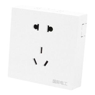 明装五孔插座86型墙壁开关插座面板明线超薄电源5孔二三插座