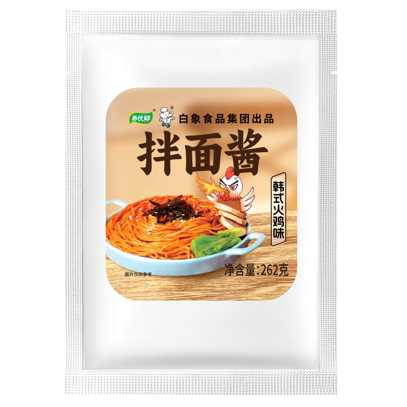 瓶装白象火鸡面酱小龙虾酱拌面酱拌饭酱包甜辣辣椒酱调味辣酱料包