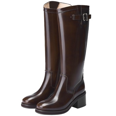 73hours擦色长筒骑士靴显瘦靴子