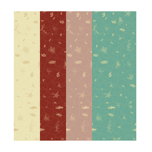 问心堂蜡染纸冰梅松花笺书法信笺纸作品纸洒金半生熟宣纸