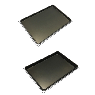 不沾烤盘长方形60x40不粘镀铝盆商用烤箱用面包蛋糕加厚烘焙模具
