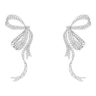 绝美蝴蝶结耳环2026新款独特气质轻奢爆闪耳钉高级感夸张精致耳饰