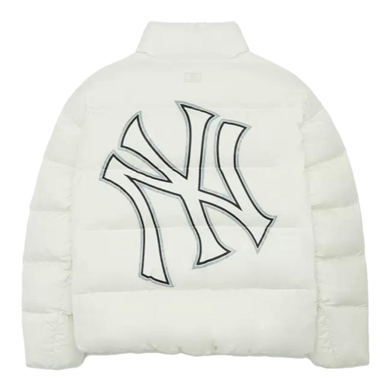 MLB羽绒服女冬季印花logo休闲防风外套24新款秋冬男运动羽绒外套