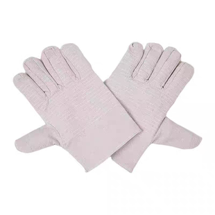 帆布手套电焊工劳保双层全衬24工业机械工作耐磨加厚防护用品厂家