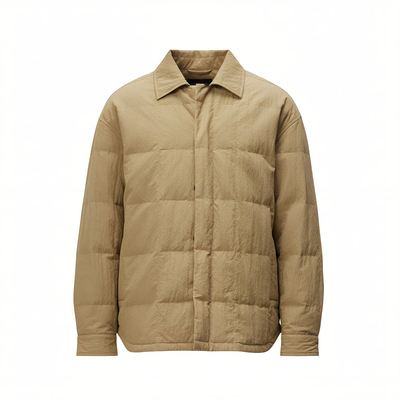 BSIJA轻薄羽绒服男衬衫羽绒棉服