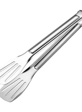 (K)不锈钢食品夹子厨房烤肉烧烤煎牛排家用防烫面包食物加厚夹菜