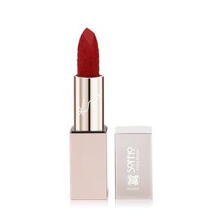 索菲欧雕花口红豆沙色中国风浮雕哑光雾面女学生保湿滋润礼物唇膏