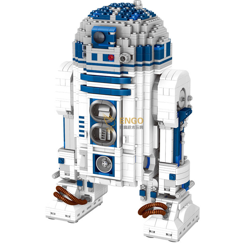 星球大战R2D2机器人拼装积木玩具