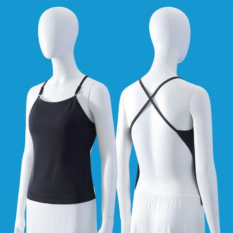 采购产品背心与乳房衬垫为妇女，修身，妇女的肚带，无背背心，纯
