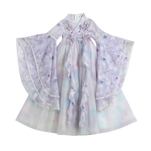 汉服女童2025新款儿童唐装古风加绒加厚古装中国风女孩拜年服冬装