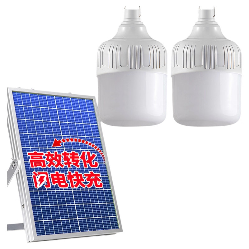 太阳能庭院灯户外灯家用路灯超亮照明灯防水充电一拖二分体感应灯