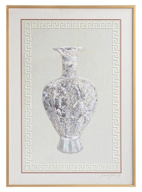 若奈肌理画金琉璃砂贝母装饰画
