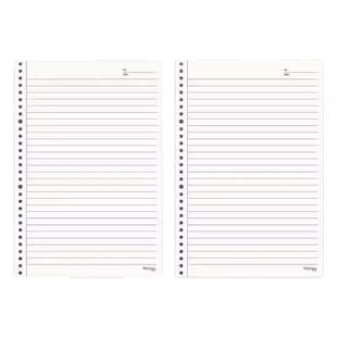 活页本替芯B5活页纸a5网格本康奈尔笔记本a4可拆卸空白英语本小方格固定夹纸内页扣环外壳横线替换线圈本可拆