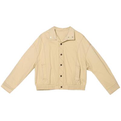 2025春秋新款工装夹克翻领上衣女