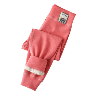 儿童德绒保暖打底裤宝宝加厚秋裤秋冬季收口男女童内穿薄绒款裤子