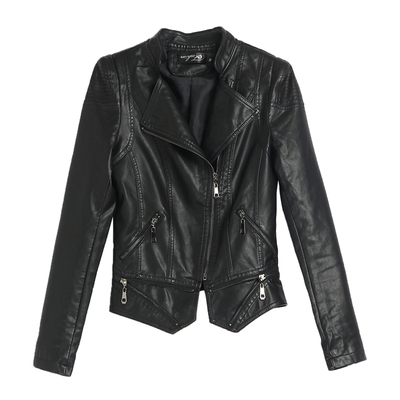 海宁真皮皮衣女短款绵羊皮小外套