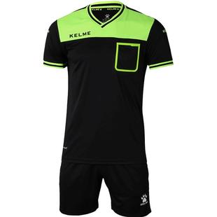 卡尔美足球裁判服套装服装短袖KELME裁判员专业足球比赛裁判装备