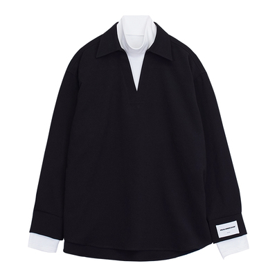 Hualun长袖青春假两件衬衫