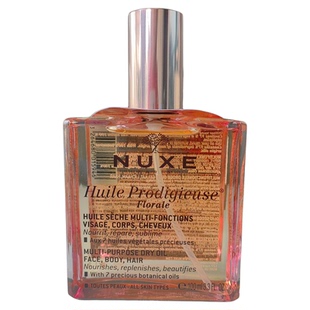 Nuxe欧树小粉瓶精油多用途脸部头发滋润保湿精华油100ml 蛋挞家