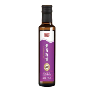 【桦南原料】黑龙江桦南紫苏籽油玻璃瓶冷榨高亚麻酸华南紫苏油