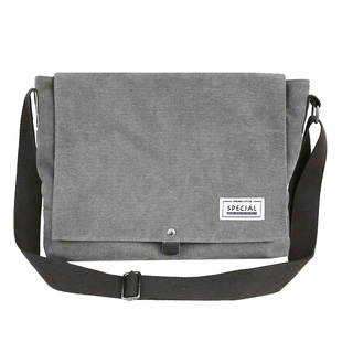 斜挎包单肩包男帆布包男邮差包电脑包单肩背包日韩运动大学生书包