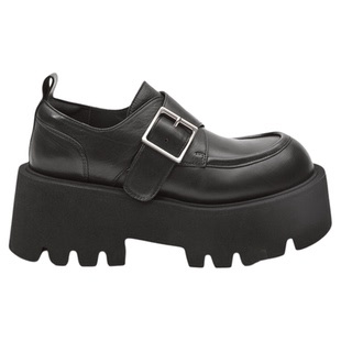 UDV英伦风厚底乐福鞋女2025秋季新款增高小皮鞋学院风通勤女鞋