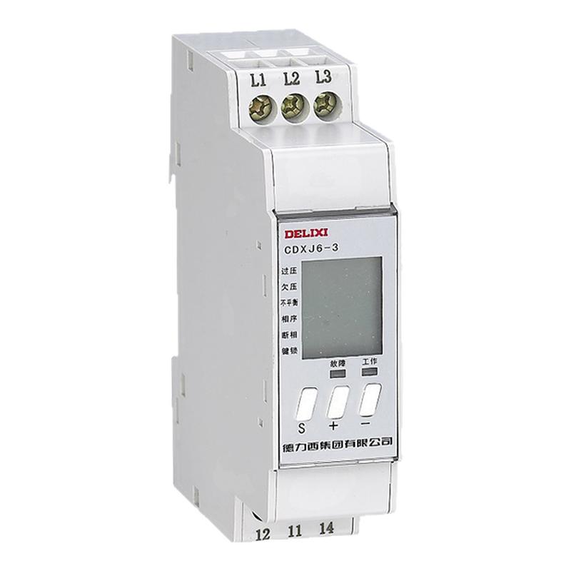 德力西CDXJ6过欠压断相缺相单220V三相相序电机保护器380V继电器
