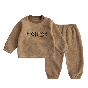 5秋冬装4女童6加厚双面绒家居服套装7儿童装8男童9睡衣10岁2宝宝3