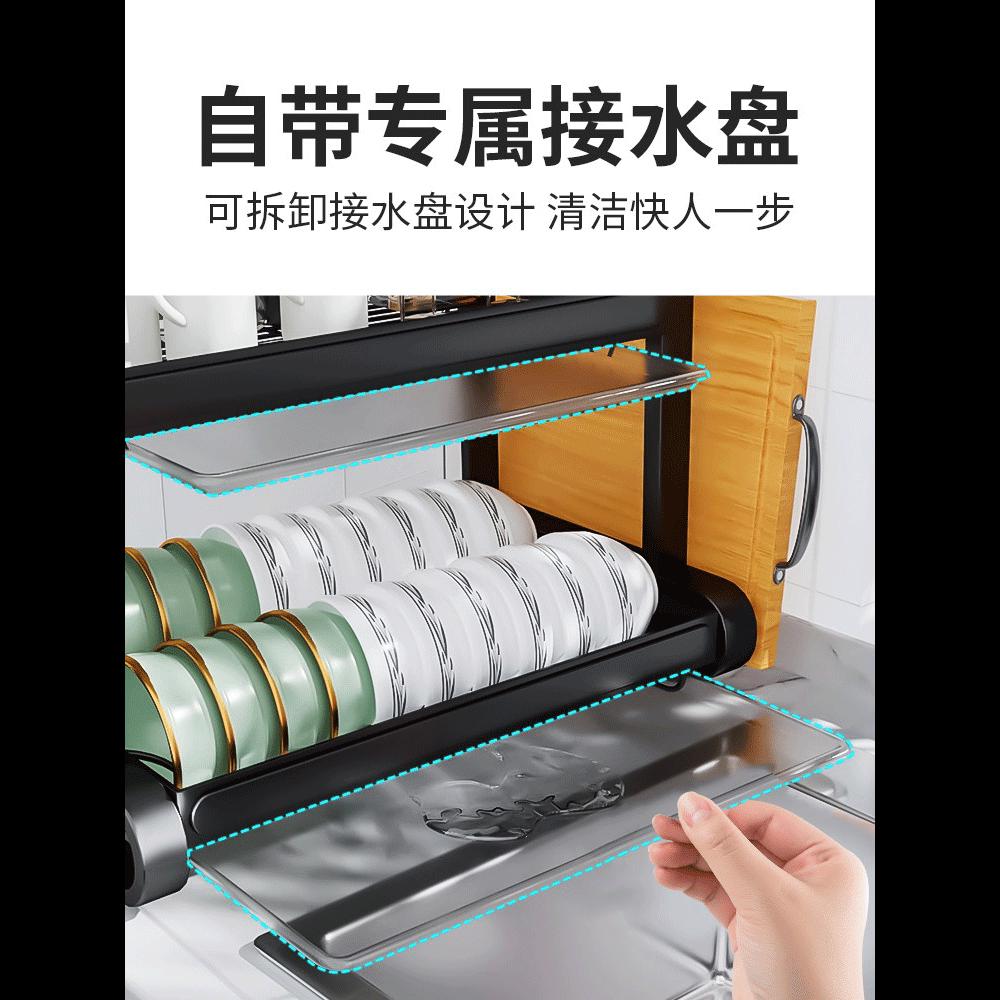 厨房碗架沥水架碗柜置物架家用台面多功能放碗盘碗筷碗碟收纳架盒