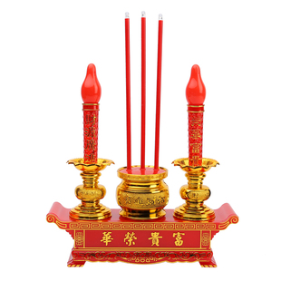 LED电子香炉供佛敬神拜佛神台前蜡烛灯电池款插电款两用财神无烟