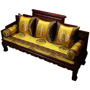 新中式红木沙发坐垫实木沙发垫中式罗汉床垫子套罩高档防滑乳胶垫