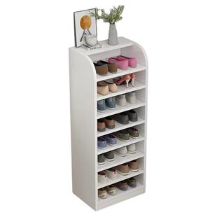 实木生态板鞋架多层家用墙角窄置物架简易门口小户型省空间鞋柜子