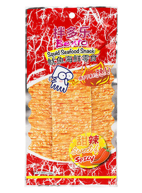 泰国进口拌多乐鱿鱼片辣味小零食