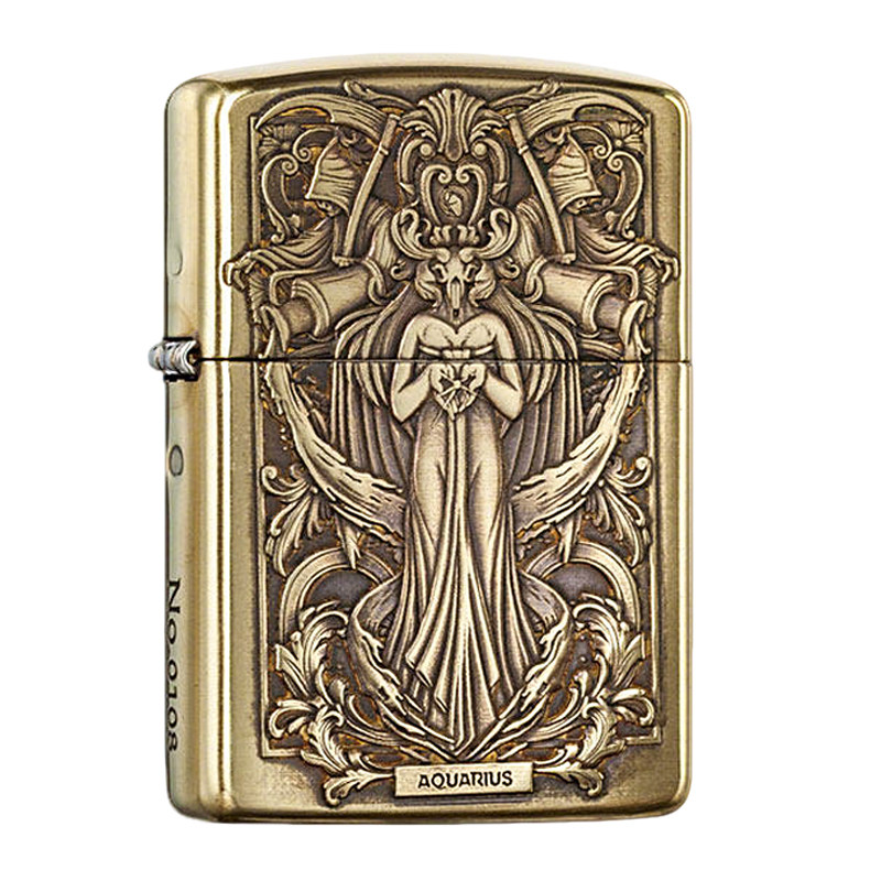 ZIPPO千语盔甲暗黑十二星座